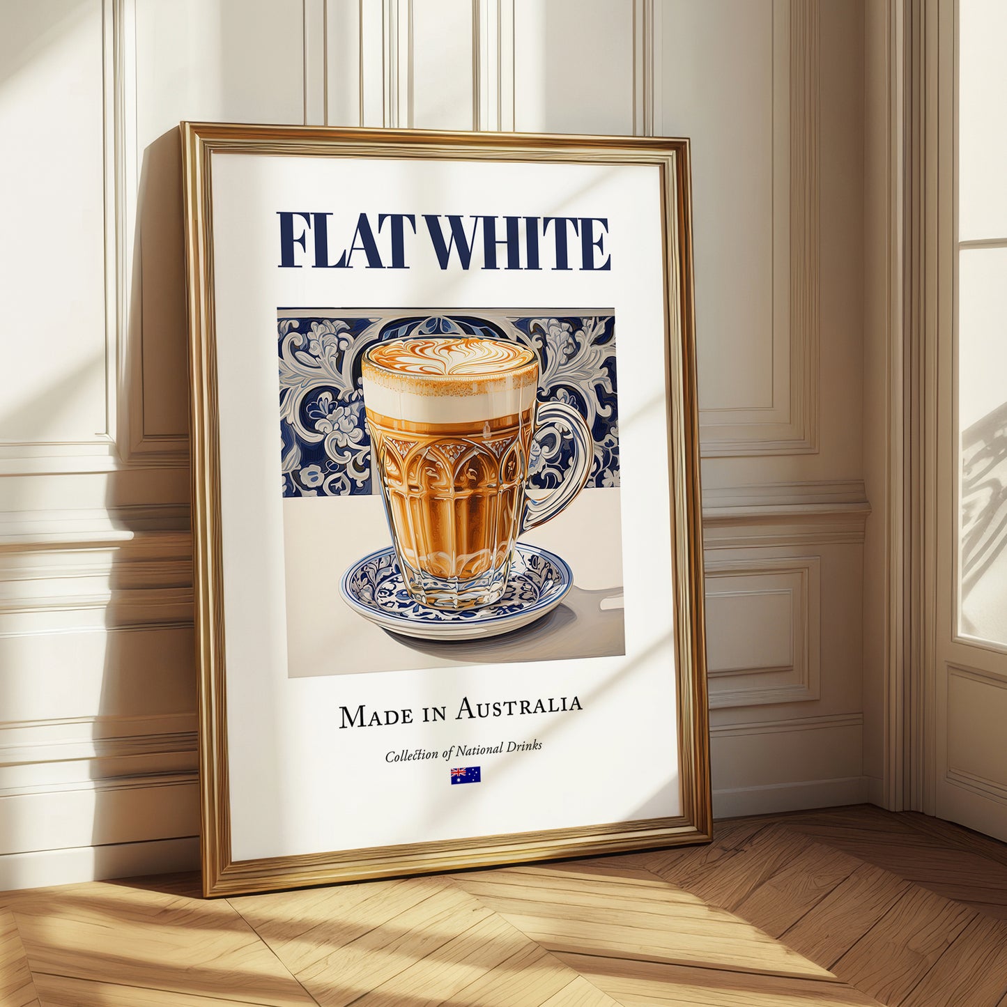 Flat White – Australian Coffee, Street Café Print