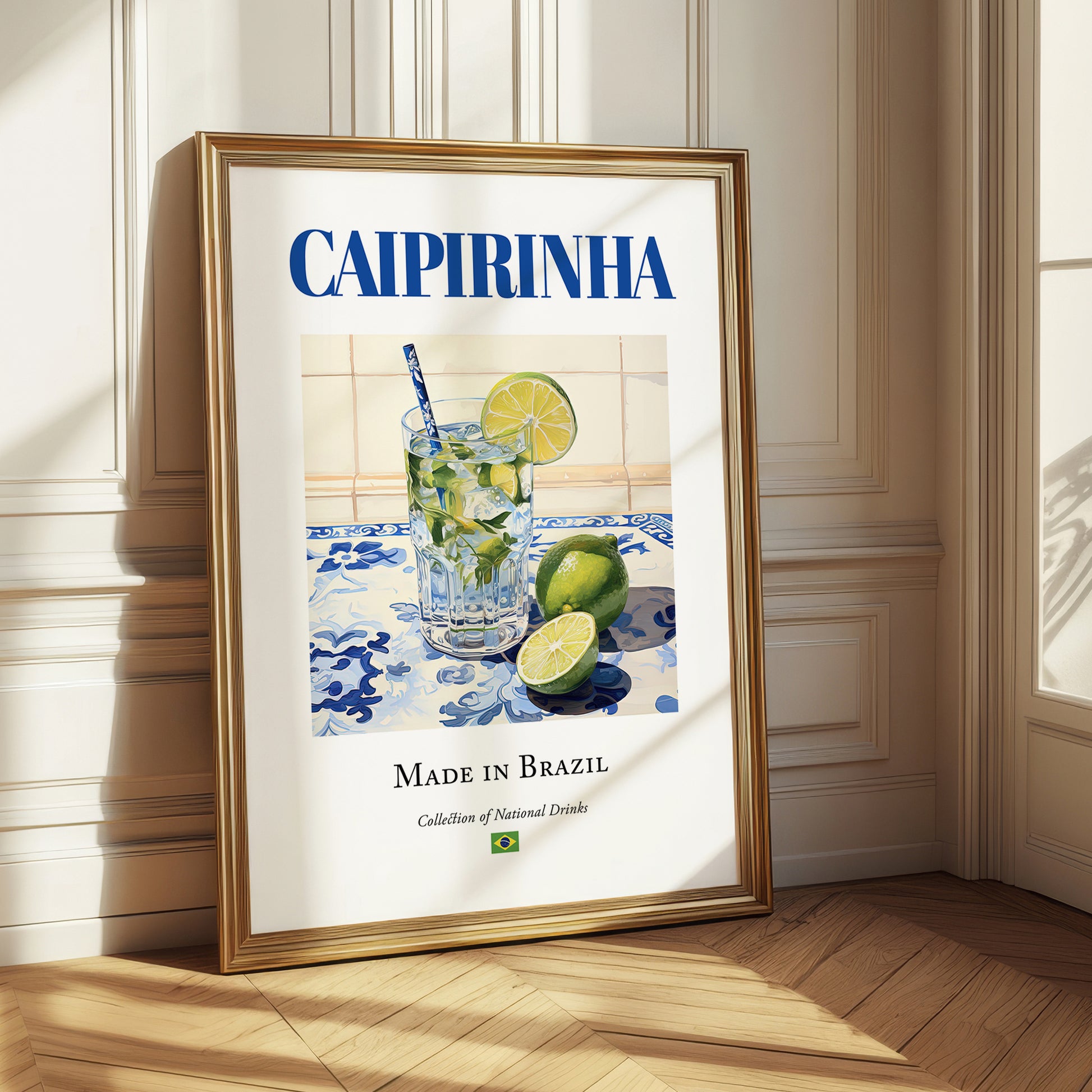 Caipirinha – Brazilian Cocktail Drink, Hotel Lobby Still Life