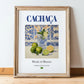 Cachaça – Brazilian Spirit Drink, Sky Bar Wall Art, in wooden frame leaning on the floor