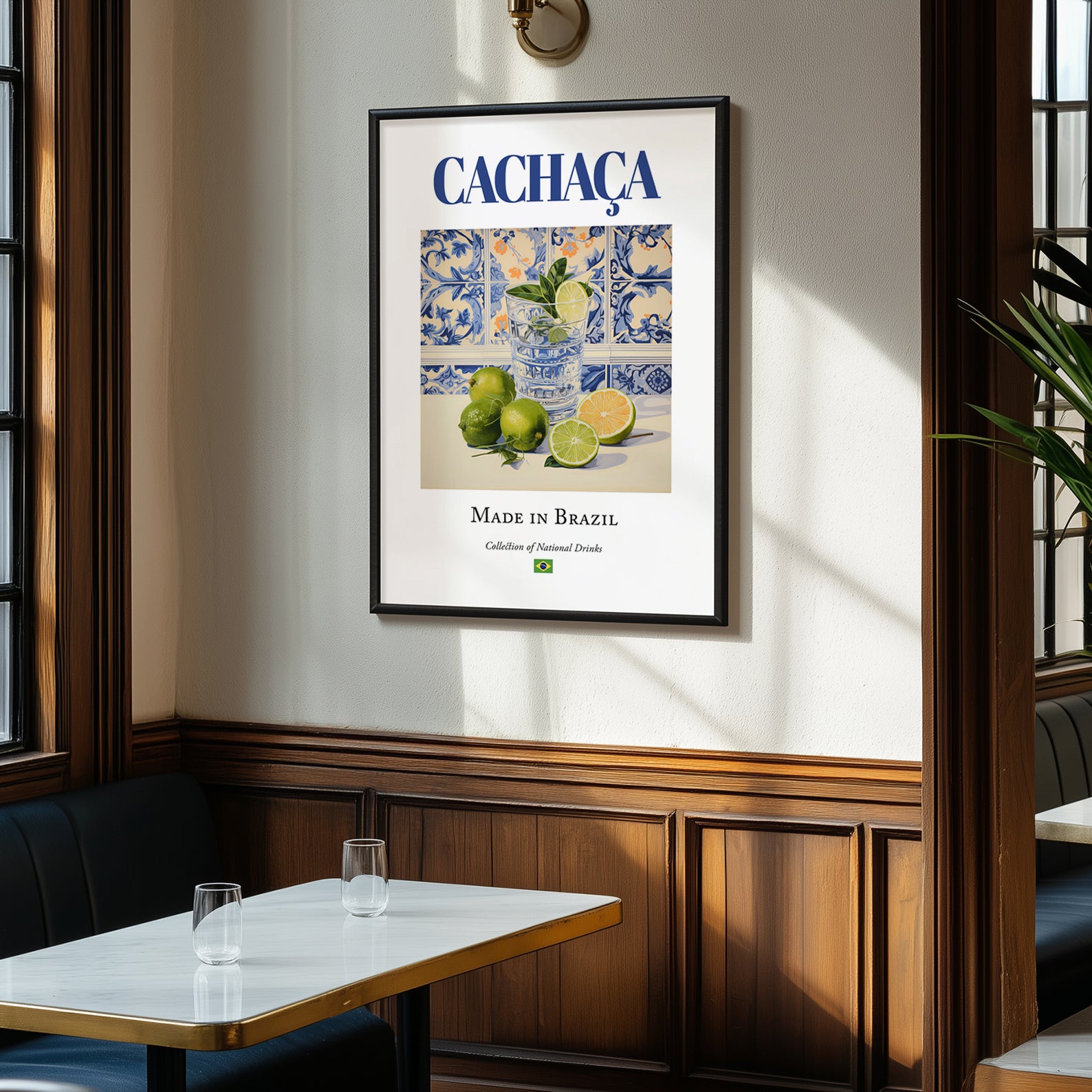 Cachaça – Brazilian Spirit Drink, Sky Bar Wall Art, clean layout with no caption