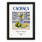 Cachaça – Brazilian Spirit Drink, Sky Bar Wall Art, in sleek black frame