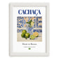 Cachaça – Brazilian Spirit Drink, Sky Bar Wall Art, placed in minimal white frame