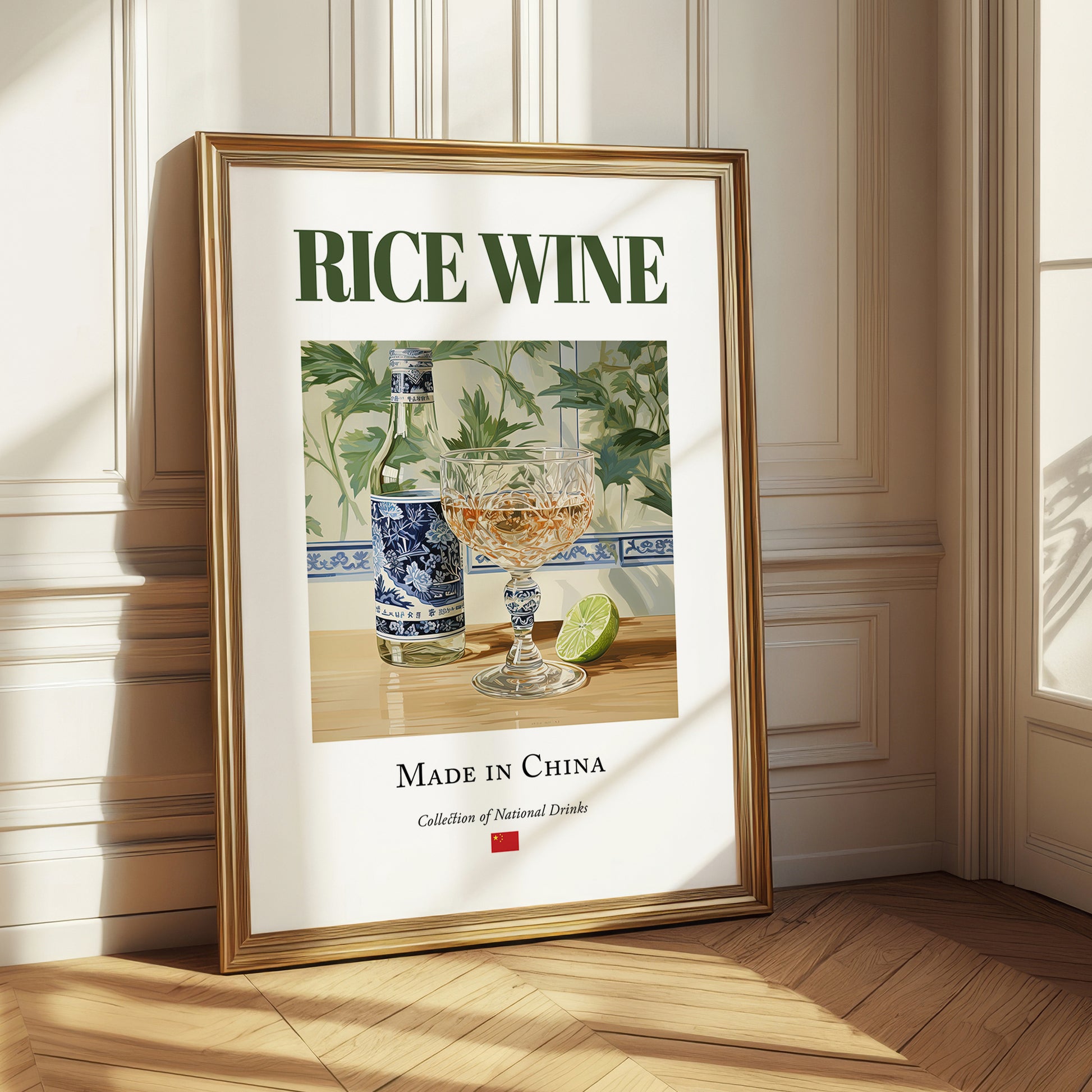 Rice Wine – Chinese Wine, Wine Bar Painting