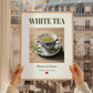 White Tea – Chinese Tea, Tea Room Wall Decor, styled in a charming Paris street view