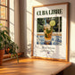 Cuba Libre – Cuban Cocktail Drink, Cocktail Lounge Wall Art, no-text version framed in wood