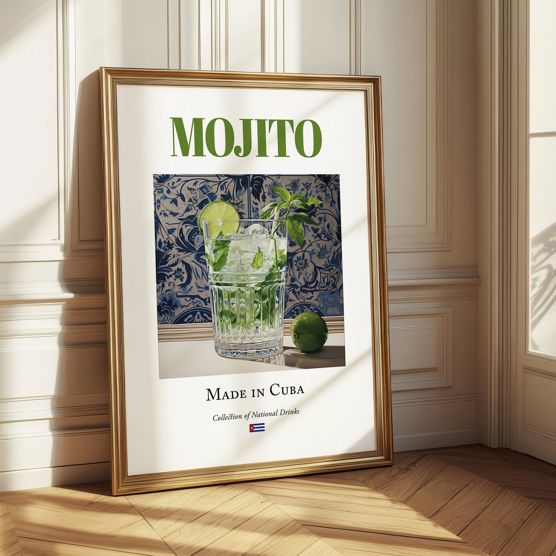 Mojito – Cuban Cocktail Drink, Rooftop Terrace Print