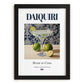 Daiquiri – Cuban Cocktail Drink, Rooftop Terrace Print, in sleek black frame