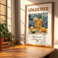 Ginger Beer – English Beverage Drink, Jazz Bar Still Life, no-text version framed in wood