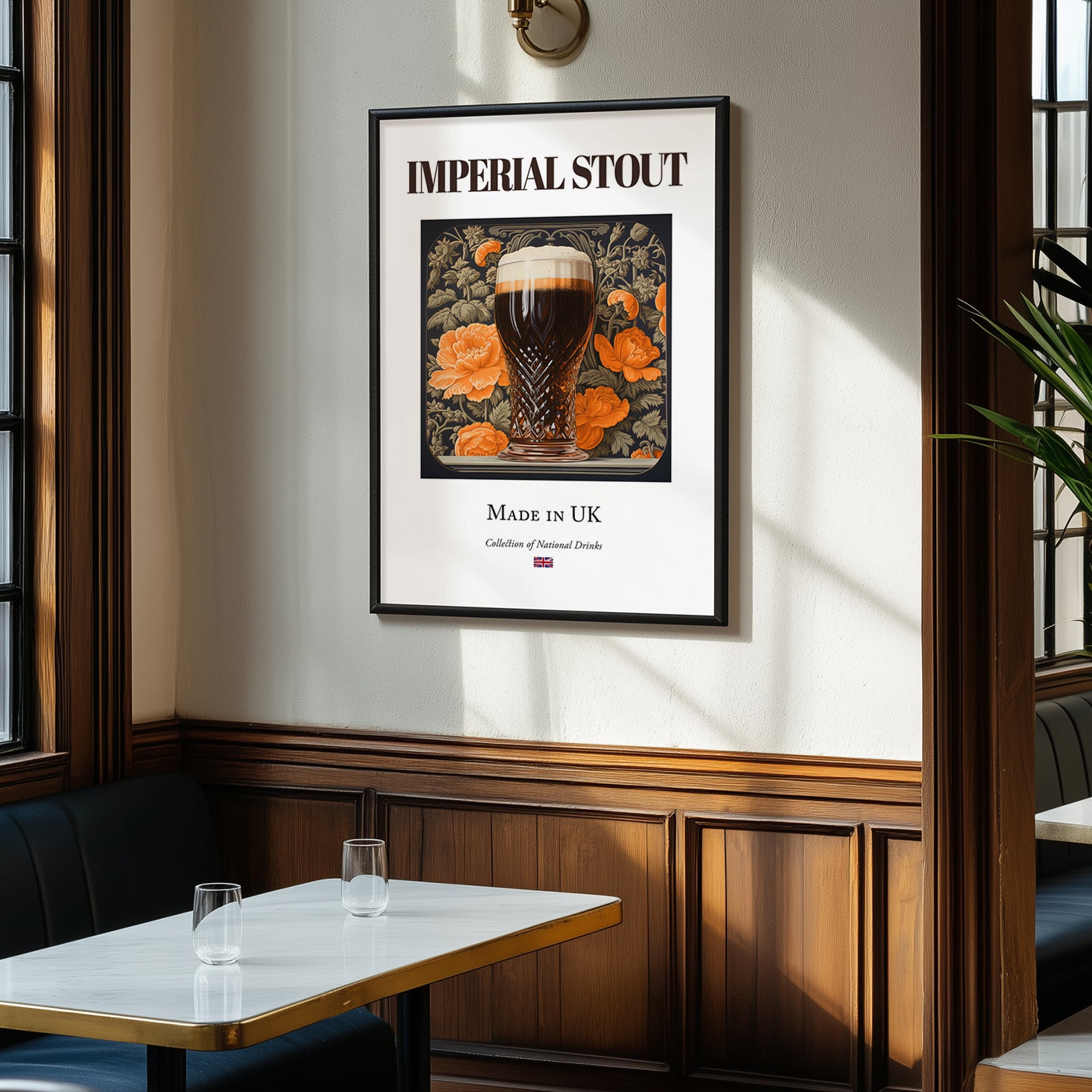 Imperial Stout – English Beer, Brauhaus Poster, clean layout with no caption