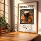 Imperial Stout – English Beer, Brauhaus Poster, no-text version framed in wood