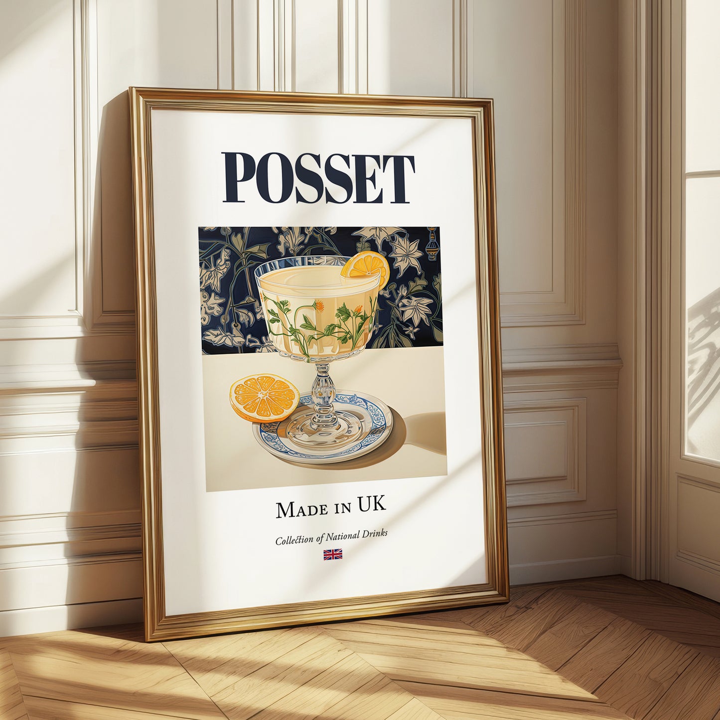 Posset – English Dessert Dish, Bistro Illustration