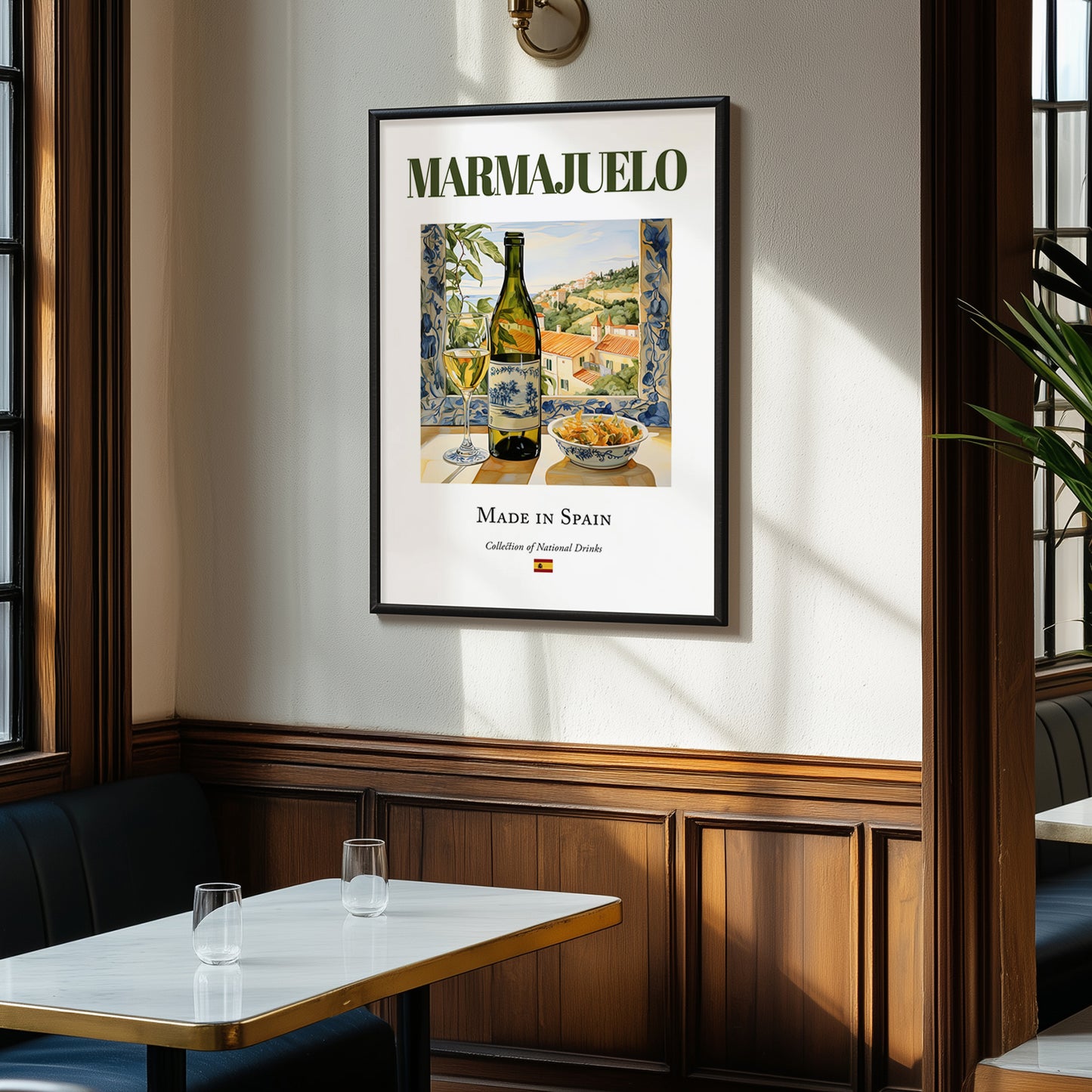 Marmajuelo – Spanish White Wine, Bodega Poster, clean layout with no caption