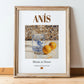 Anís – Spanish Spirit Drink, Speakeasy Print, in wooden frame leaning on the floor
