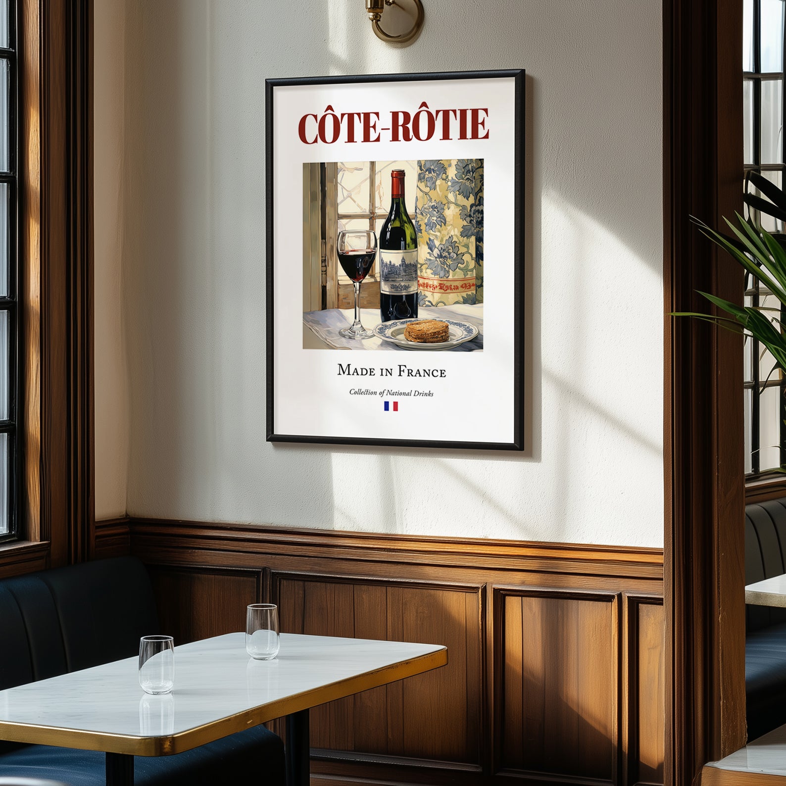 Côte-Rôtie – French Red Wine, Enoteca Wall Art, clean layout with no caption