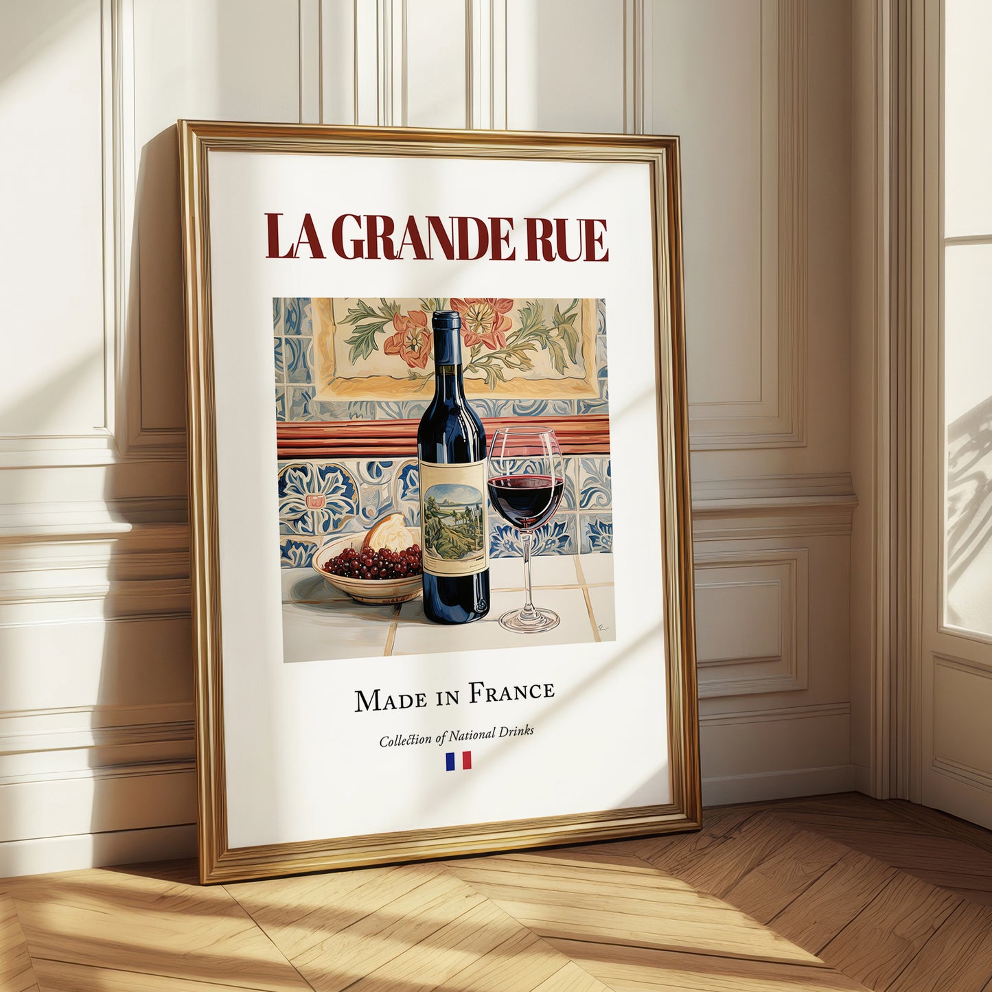 La Grande Rue – French Red Wine, Vinoteca Print