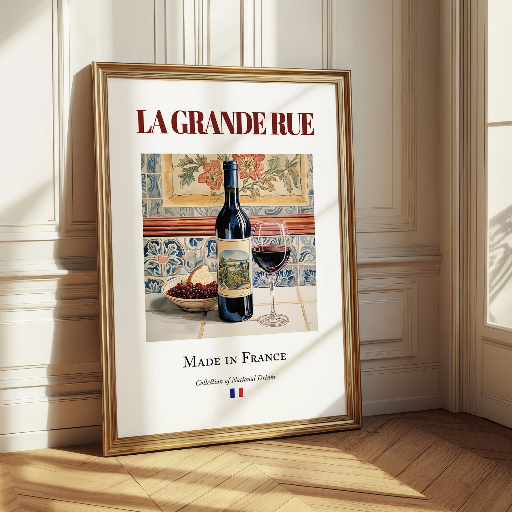 La Grande Rue – French Red Wine, Vinoteca Print