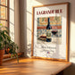 La Grande Rue – French Red Wine, Vinoteca Print, no-text version framed in wood