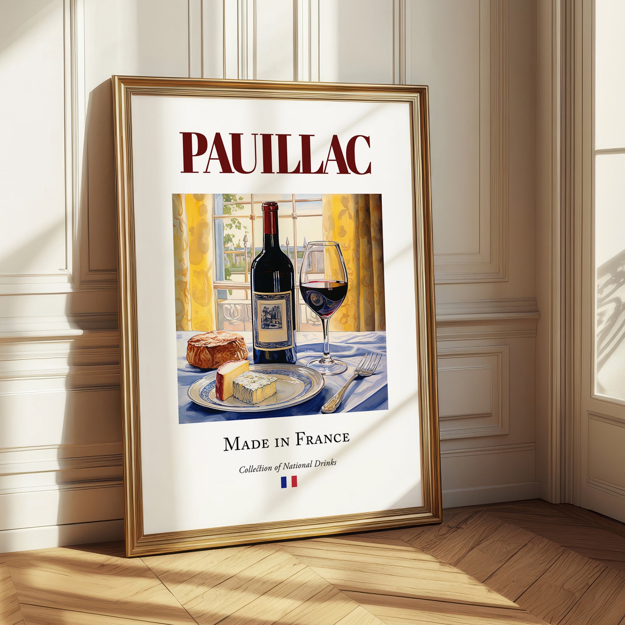 Pauillac – French Red Wine, Wine Bar Wall Decor