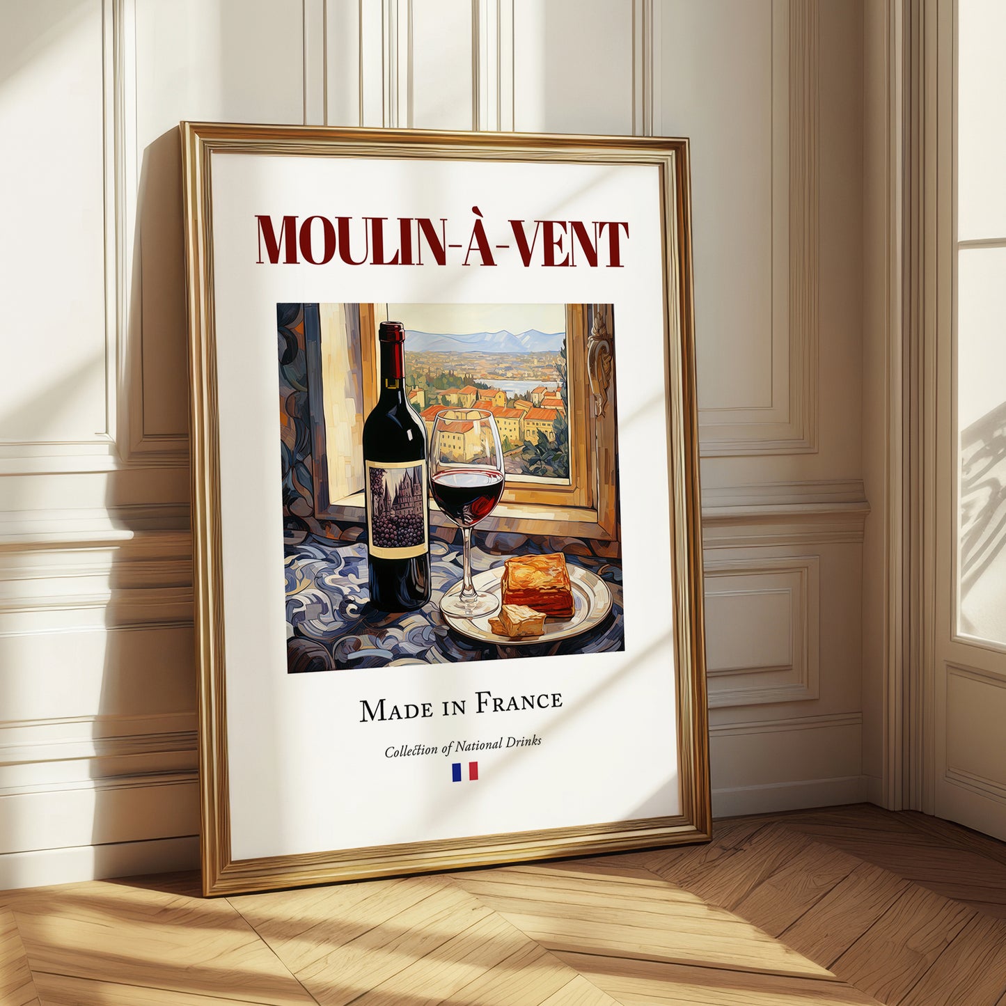 Moulin-à-Vent – French Red Wine, Wine Bar Still Life