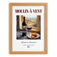 Moulin-à-Vent – French Red Wine, Wine Bar Still Life, set in oak frame