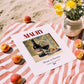 Maury – French Dessert Wine, Wine Bar Print, unframed on coastal sand
