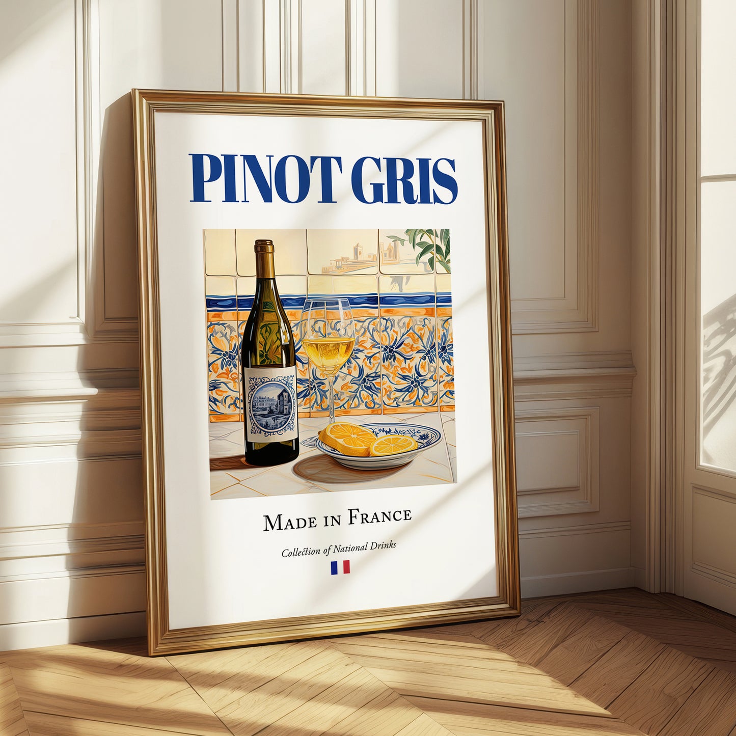 Pinot Gris – French White Wine, Tasting Room Still Life