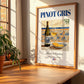 Pinot Gris – French White Wine, Tasting Room Still Life, no-text version framed in wood