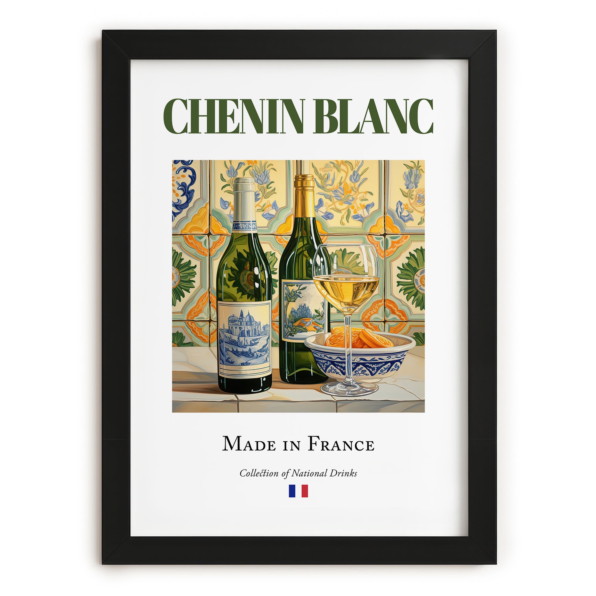 Chenin Blanc – French White Wine, Vinoteca Poster, in sleek black frame