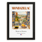 Monbazillac – French Dessert Wine, Wine Bar Wall Art, in sleek black frame