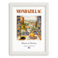 Monbazillac – French Dessert Wine, Wine Bar Wall Art, placed in minimal white frame