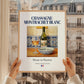 Chassagne-Montrachet blanc – French White Wine, Vinoteca Poster, styled in a charming Paris street view