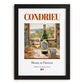 Condrieu – French White Wine, Enoteca Print, in sleek black frame