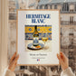 Hermitage blanc – French White Wine, Vineyard Terrace Wall Art, styled in a charming Paris street view
