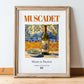 Muscadet – French White Wine, Vinoteca Print, in wooden frame leaning on the floor