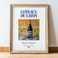 Coteaux du Layon – French Dessert Wine, Bodega Poster, in wooden frame leaning on the floor