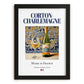 Corton-Charlemagne – French White Wine, Vinoteca Poster, in sleek black frame