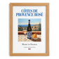 Côtes de Provence Rosé – French Rose Wine, Bodega Poster, set in oak frame