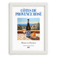 Côtes de Provence Rosé – French Rose Wine, Bodega Poster, placed in minimal white frame