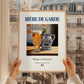 Bière de garde – French Beer, Gastropub Poster, styled in a charming Paris street view