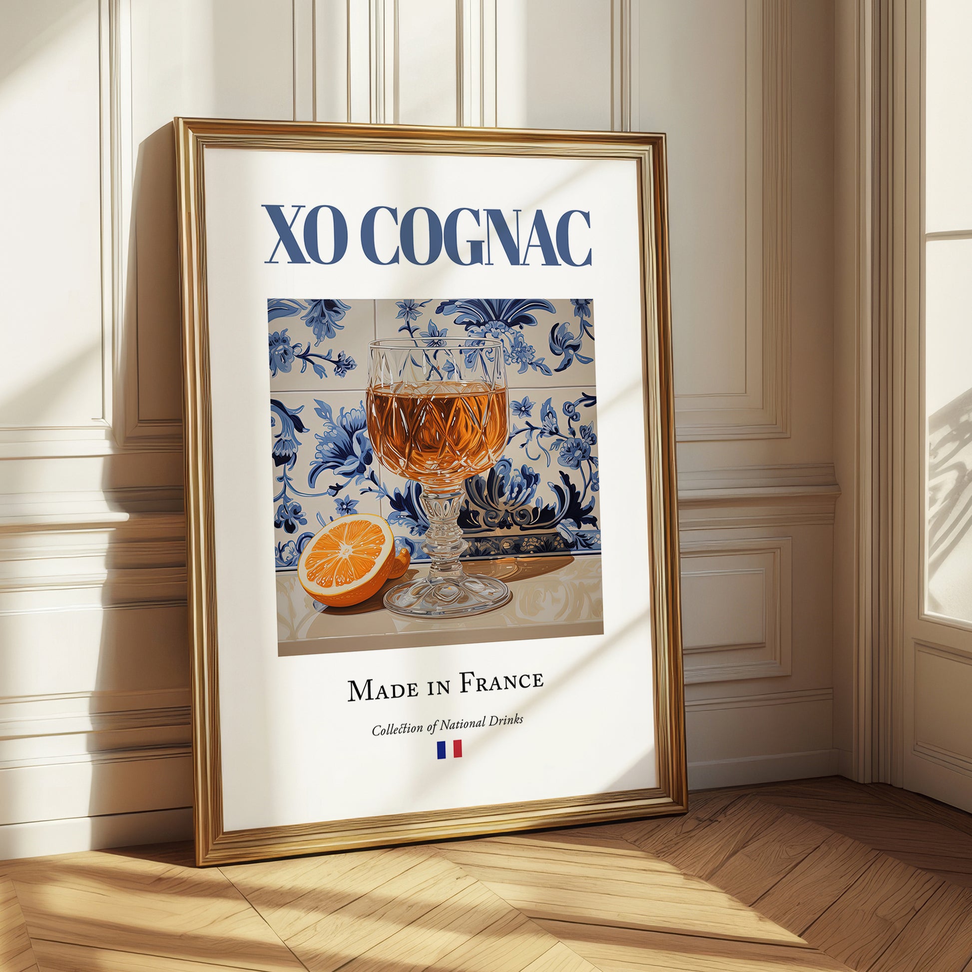 XO Cognac – French Spirit Drink, Beach Bar Poster