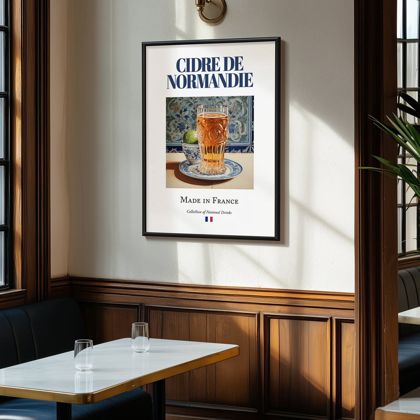 Cidre de Normandie – French Cider Cider, Cidreria Print, clean layout with no caption
