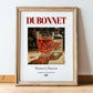 Dubonnet – French Liqueur Drink, Cocktail Lounge Poster, in wooden frame leaning on the floor