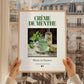 Crème de menthe – French Liqueur Drink, Cocktail Lounge Painting, styled in a charming Paris street view