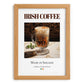 Irish Coffee – Irish Coffee, Street Café Art, set in oak frame