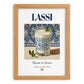 Lassi – Indian Beverage Drink, Jazz Bar Wall Decor, set in oak frame