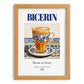 Bicerin – Italian Coffee, Book Café Art, set in oak frame