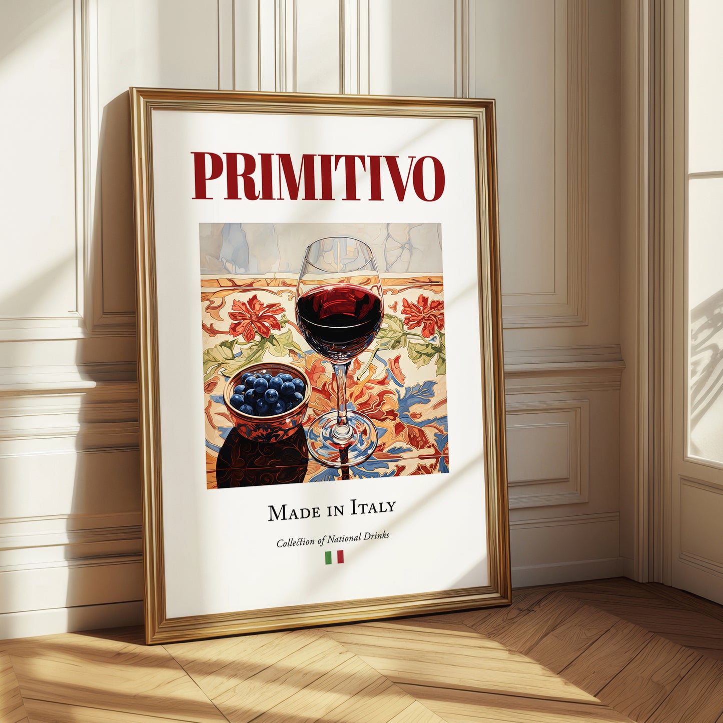 Primitivo – Italian Red Wine, Vinoteca Wall Art
