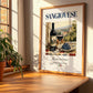 Sangiovese – Italian Red Wine, Vinoteca Print, no-text version framed in wood