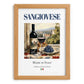 Sangiovese – Italian Red Wine, Vinoteca Print, set in oak frame