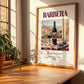 Barbera – Italian Red Wine, Vinoteca Poster, no-text version framed in wood
